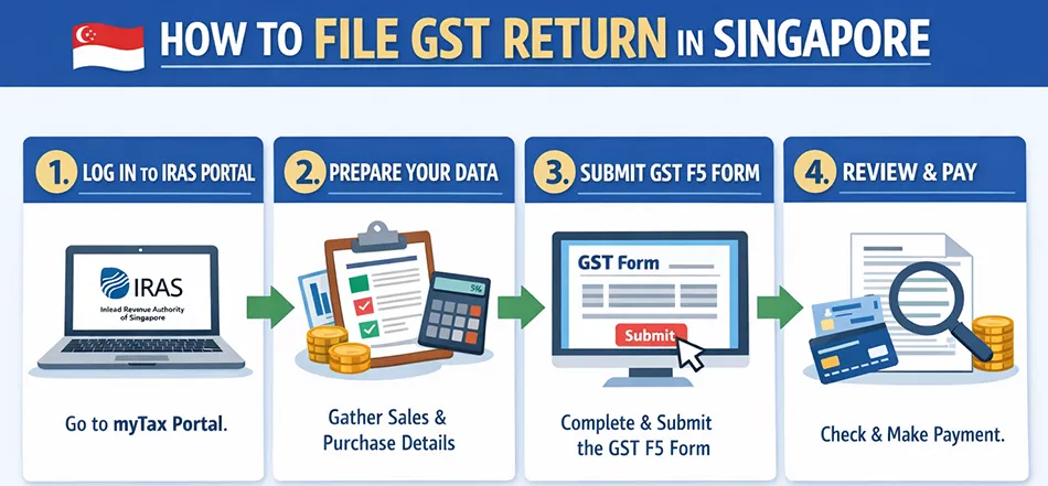 How to file gst return in Singapore