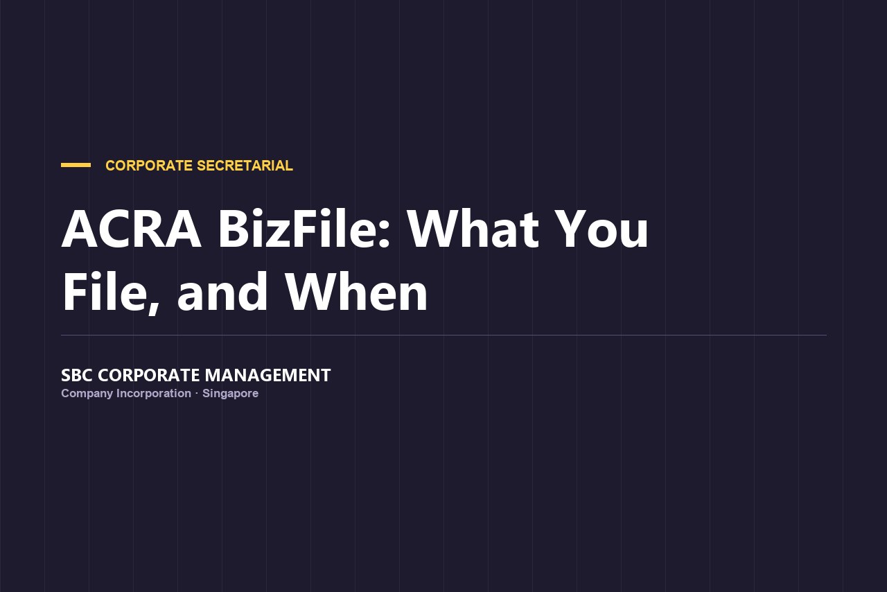 ACRA BizFile: What You File, and When